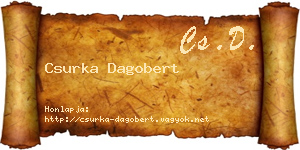 Csurka Dagobert névjegykártya